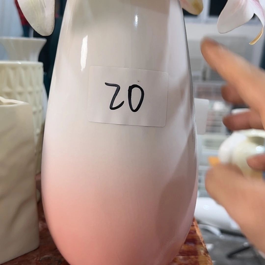 【闪购商品】陶瓷瓶粉心da