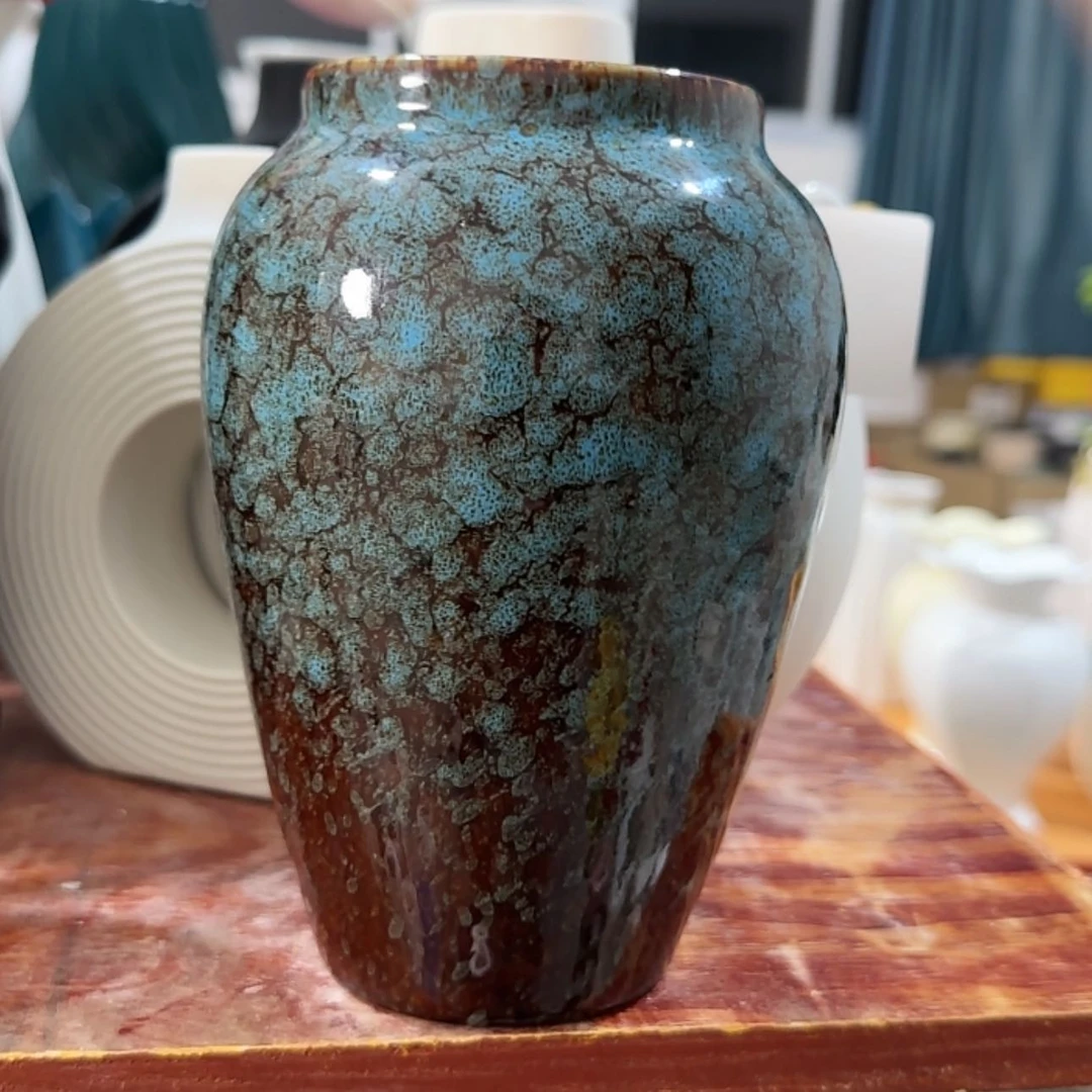【闪购商品】陶瓷瓶复古蓝小