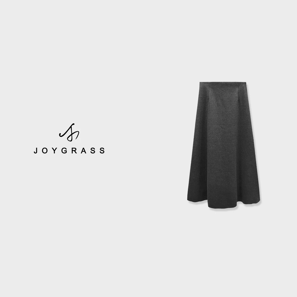 JOYGRASS(乔伊)女士百搭气质简约优雅半裙Q-03333