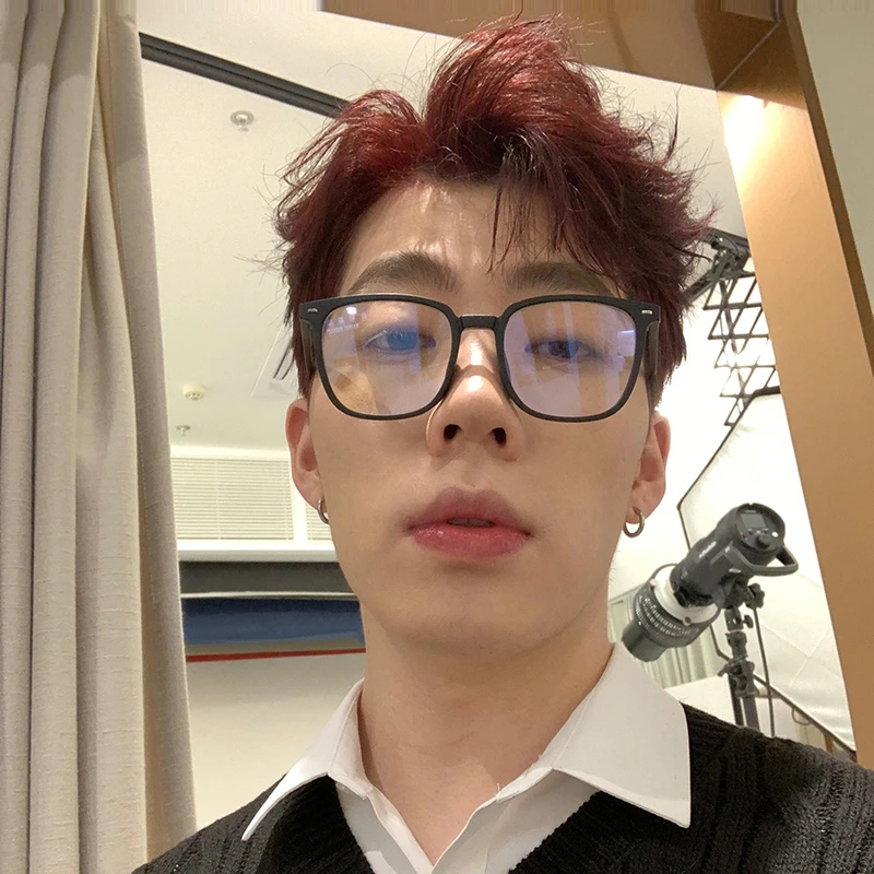 男士斯文黑框眼镜痞帅无度数平光镜学生看书近视眼镜女潮大脸显瘦