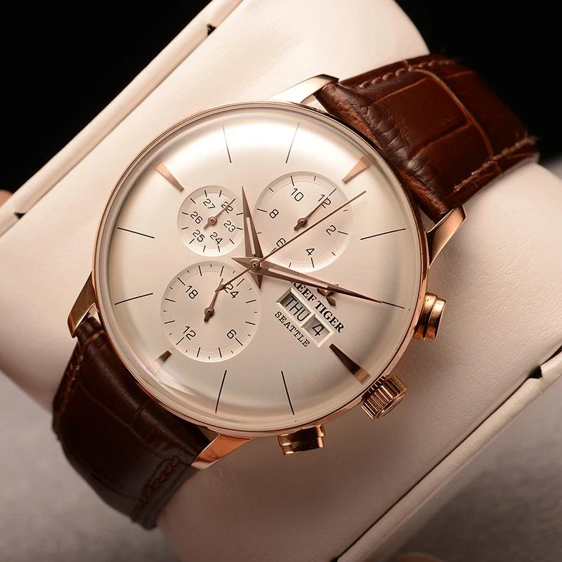 瑞夫泰格/西雅图酋长时尚男士全自动机械表男表手表推荐RGA1699