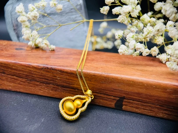 铜合金吊坠 铜合金项链气质国风新中式葫芦吊坠