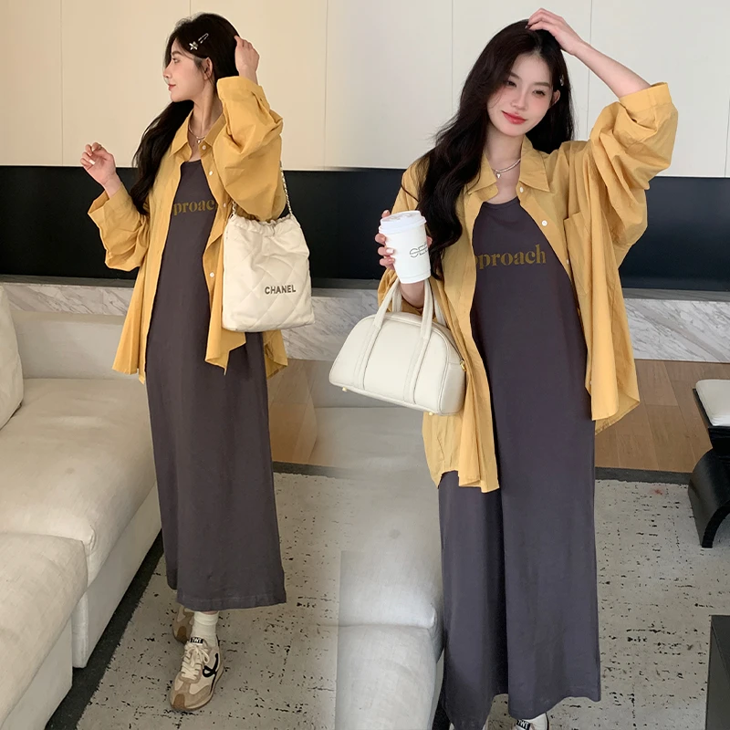 孕妇连衣裙春夏新款网红孕妇开春衣服超级漂亮洋气时髦网红孕妇裙