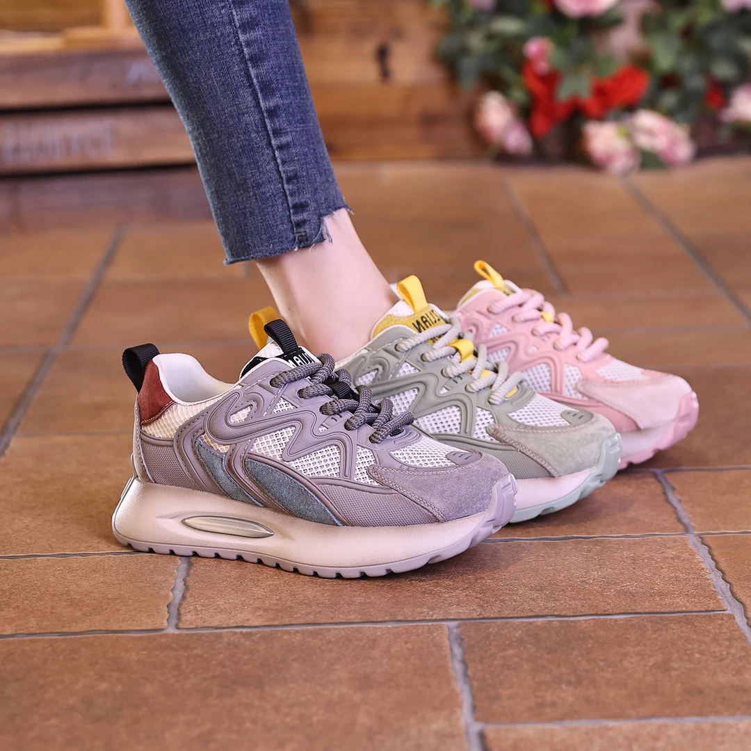 千之恋断码现货增高5CM2025夏季透气复古高能感百搭休闲女鞋3567