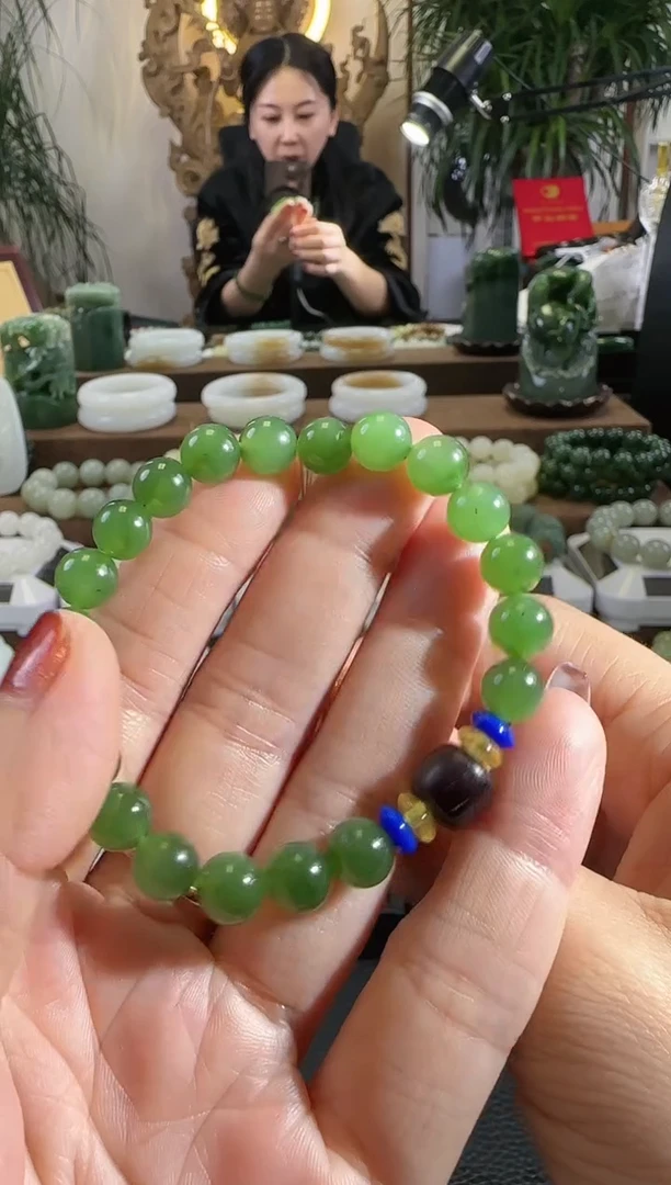 【闪购商品】和田玉（碧玉）手链未镶嵌俄罗斯碧玉手串