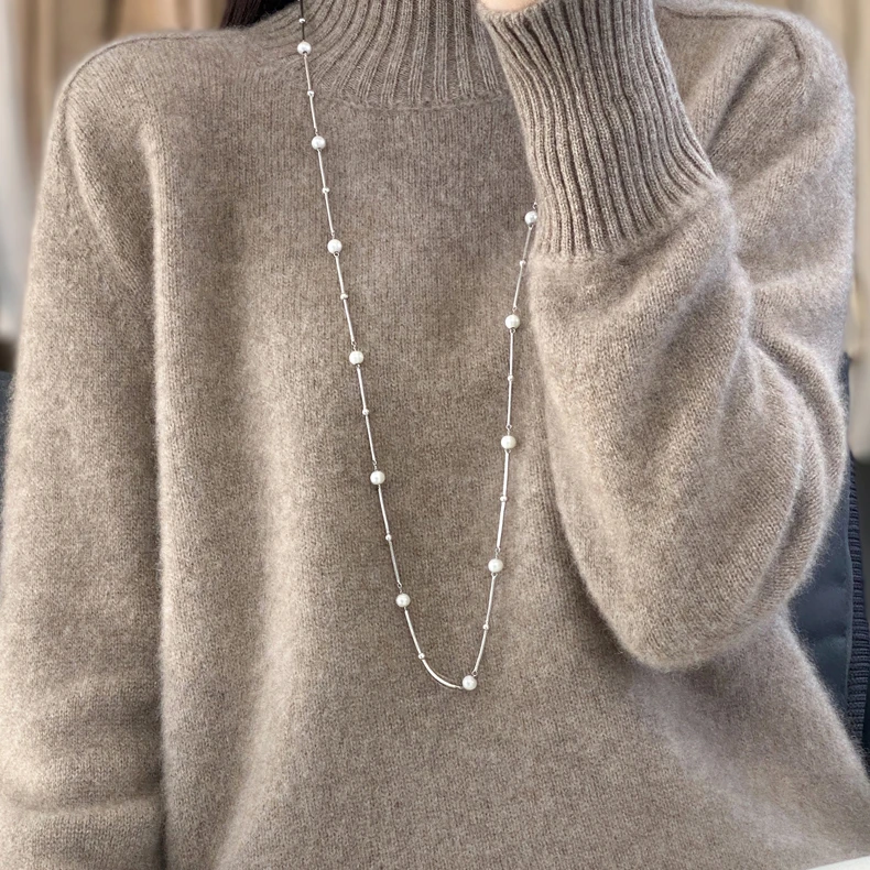 纯毛七针加厚曾黎同款羊毛衫