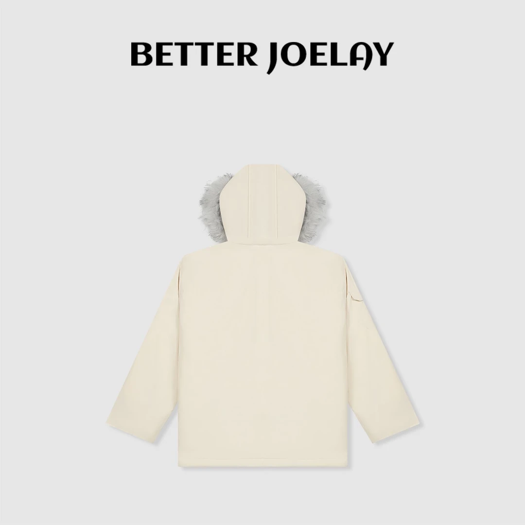 BETTER JOELAY -【变格徽章】时尚保暖羽绒服外套百搭休闲风Z0605