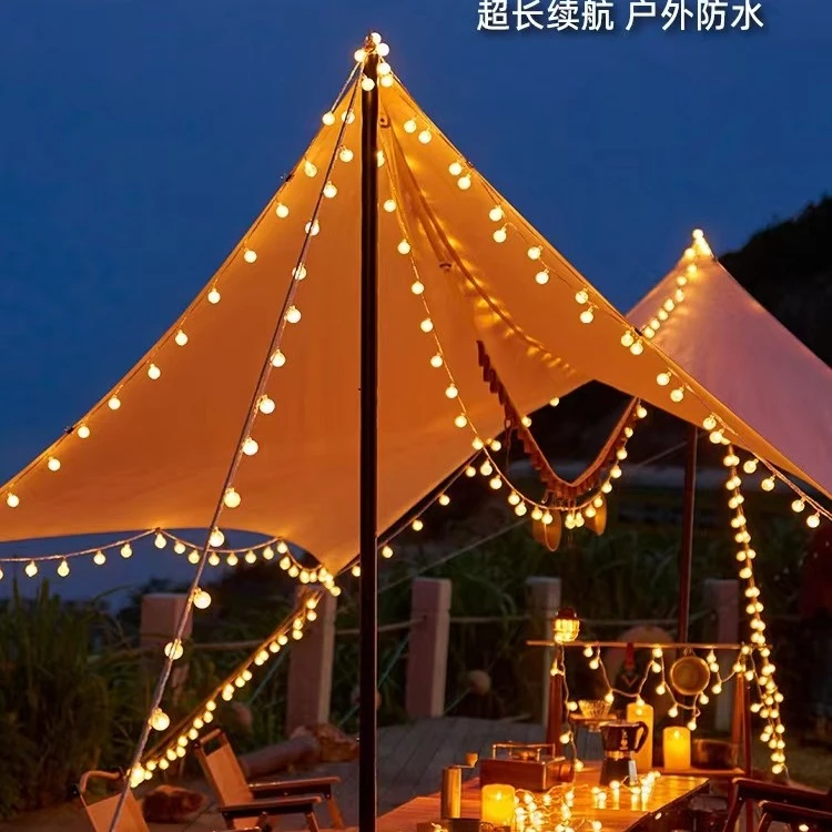 d.ec户外露营星星气泡灯装饰小夜灯生日派对野炊团建防水氛围灯