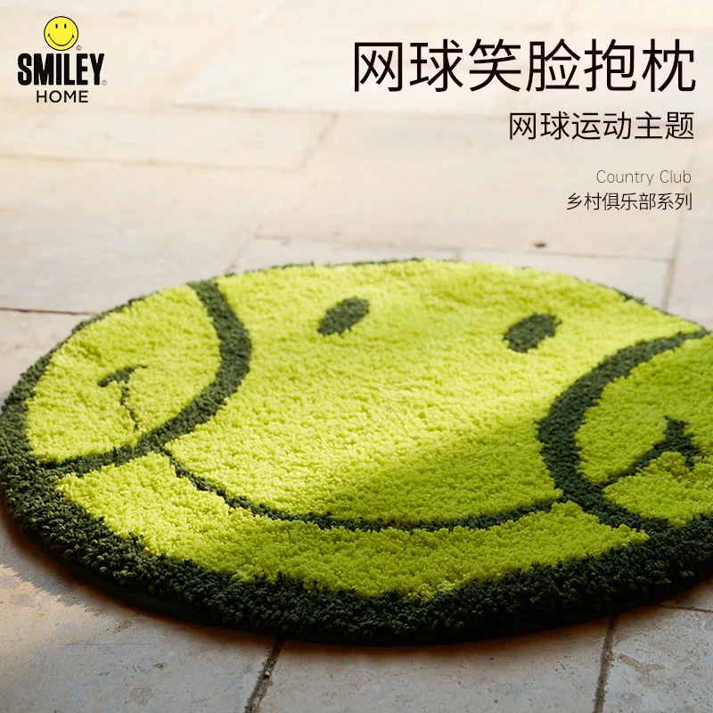 SMILEY网球笑脸地垫卫生间浴室吸水速干脚垫轻奢高级