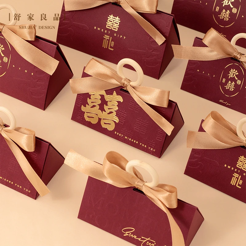 创意婚礼喜糖盒婚庆糖果盒订婚结婚高级桌糖伴手礼盒回礼糖盒礼盒