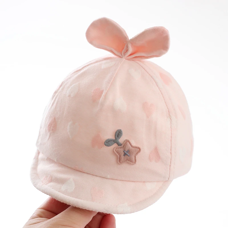 婴儿春秋薄款帽子女宝宝男遮阳防晒鸭舌帽婴幼儿棒球帽新生儿胎帽