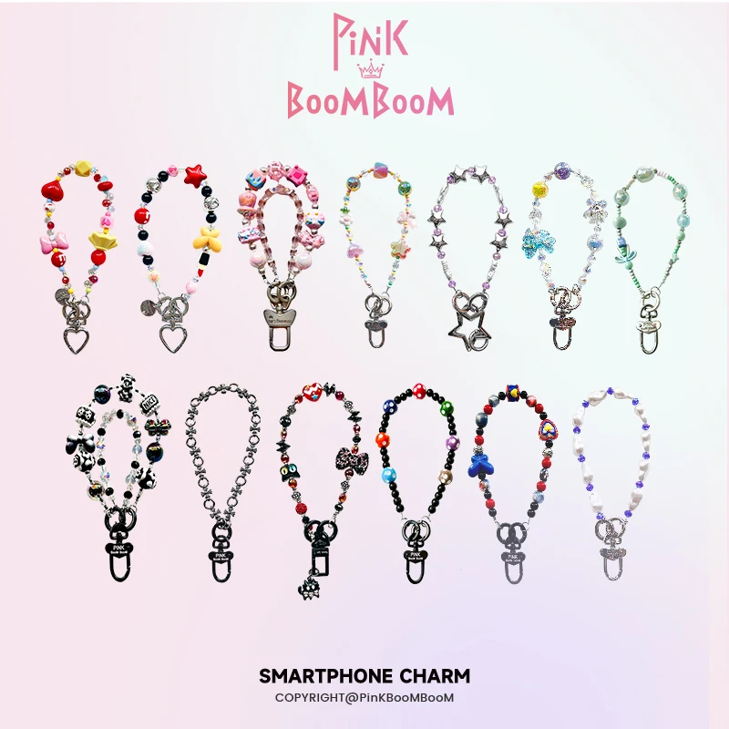 【壳壳不卖专属】PinKBooM原创毛绒手机挂绳冬季新款斜挎手腕防丢链