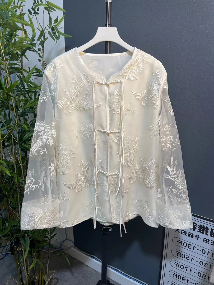 【鑫姐穿搭】春夏新款大码国风刺绣外套557