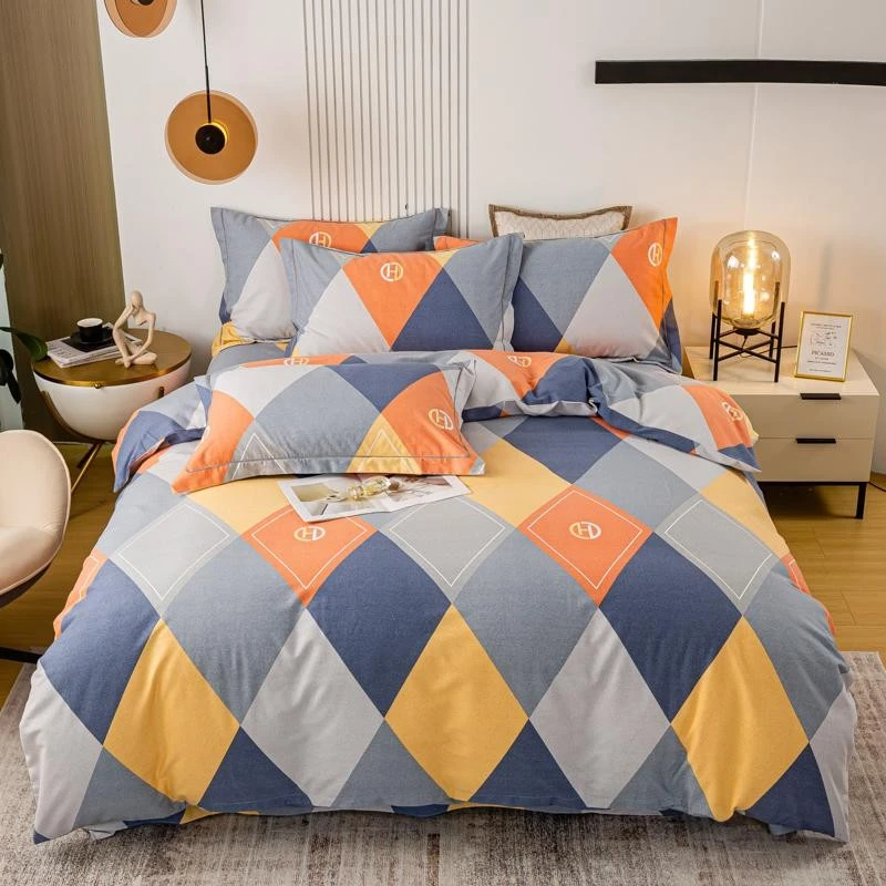 2024新品秋冬季高端100%全棉四件套纯棉轻奢加厚磨毛双人床上用品