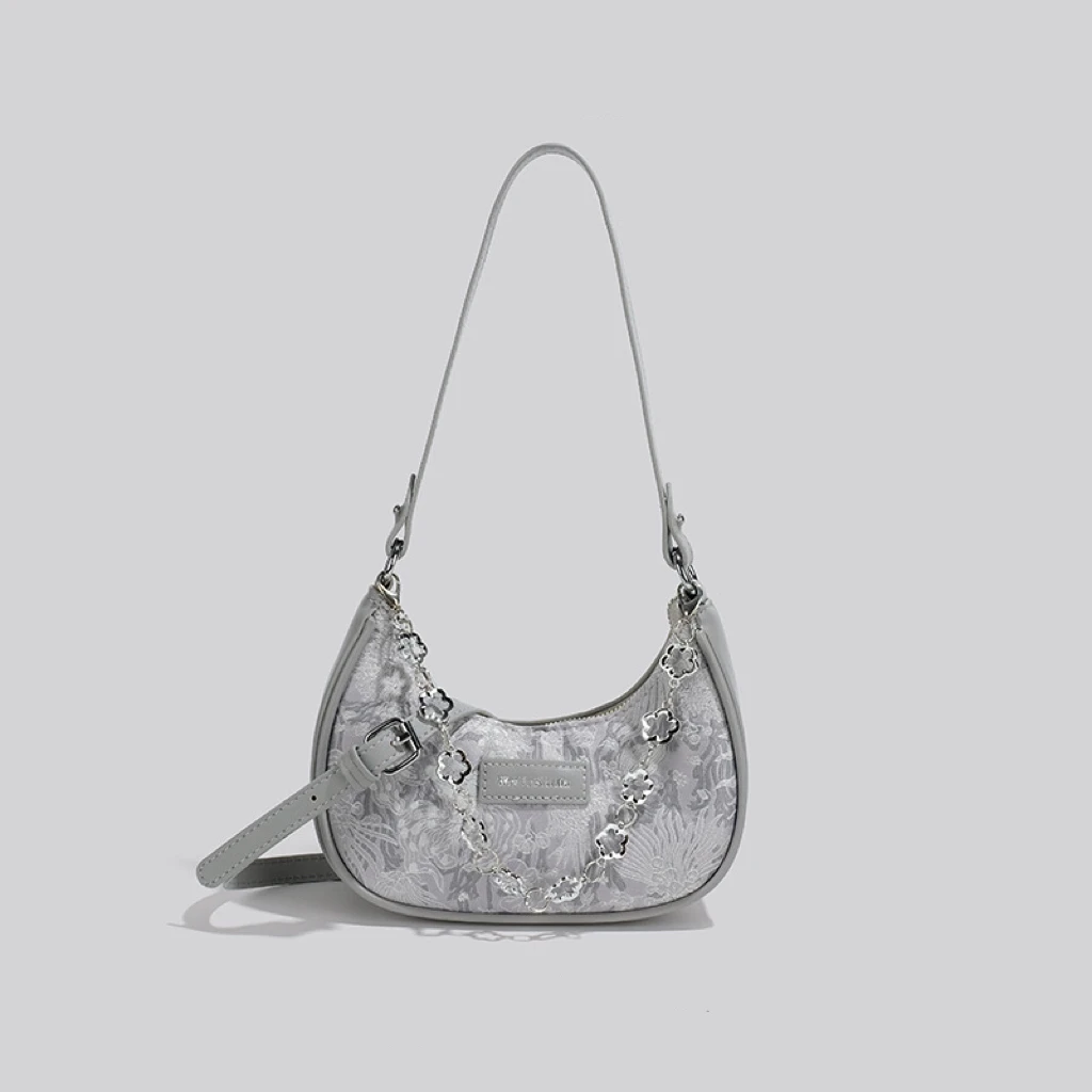 A腋下法棍包时尚休闲女士春夏小众饺子包单肩H060