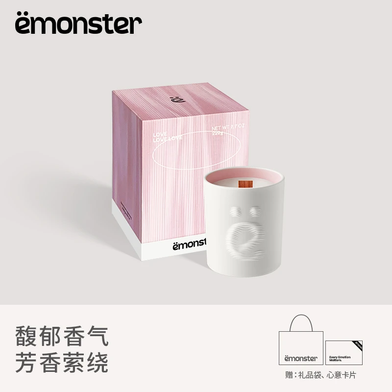 emonster天然精油芳香装饰蜡烛小众香薰礼物手工