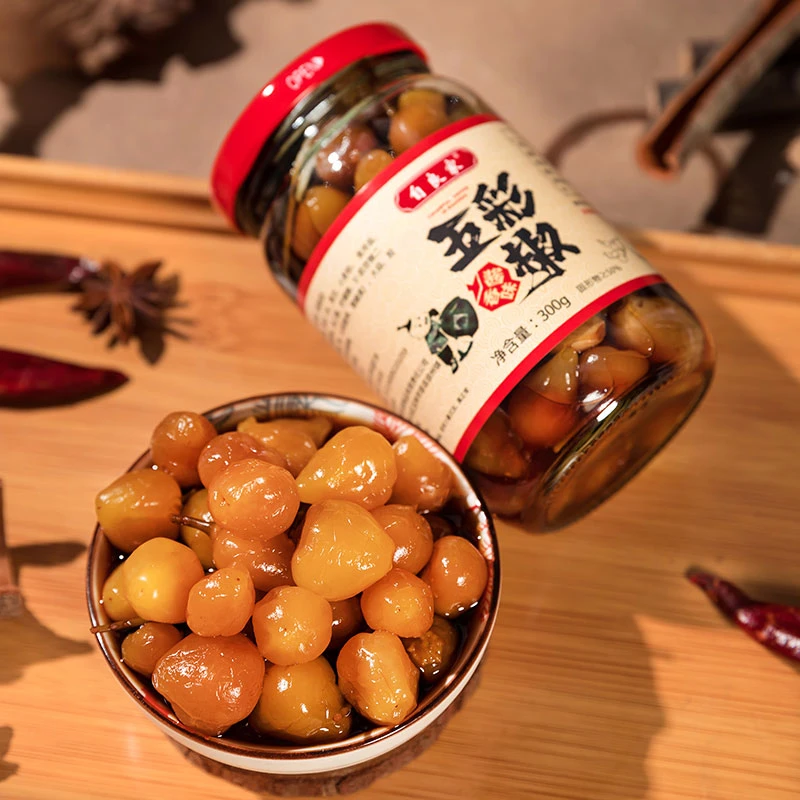 自良家广西特产五彩椒七彩泡椒酸辣味酱香味辣椒广西七彩泡椒