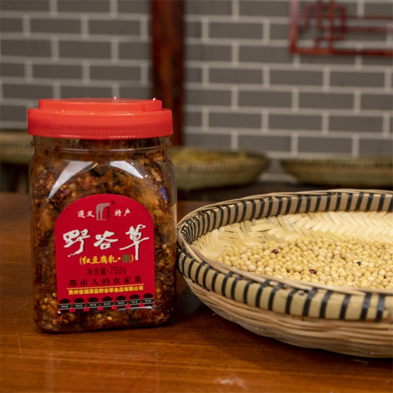 贵州农村手工特产农家香辣霉豆腐750g