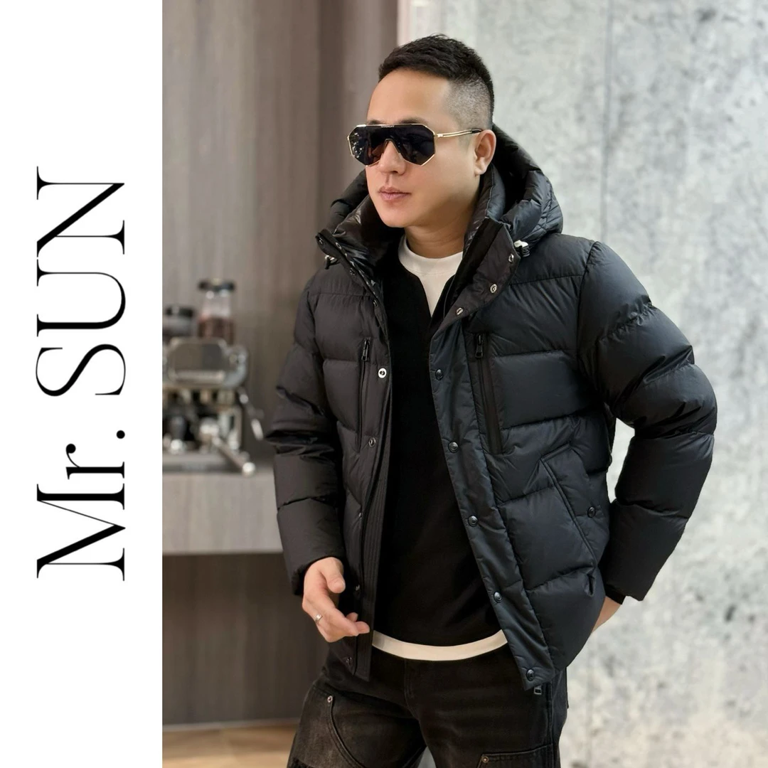 689孙先生｜高品质男款白鸭绒服短款连帽时尚百搭羽绒服