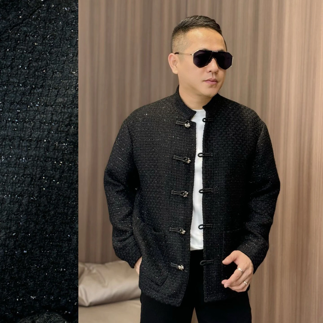 孙先生｜迪赛普澜｜高奢款羊毛混纺新中式盘扣外套61002（不退不换）