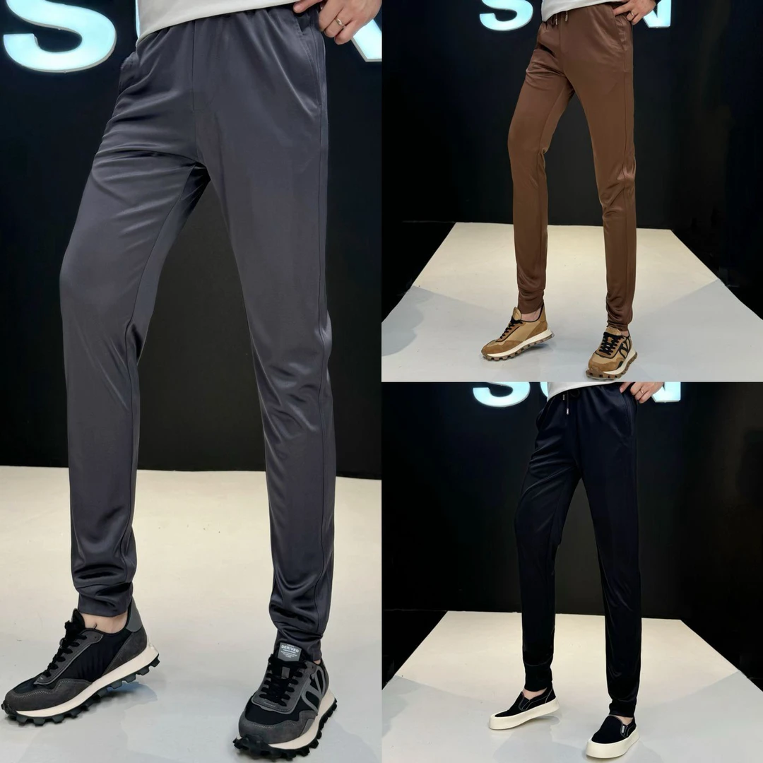 45119高奢款夏季男士醋酸休闲裤超薄清凉紧腿休闲裤