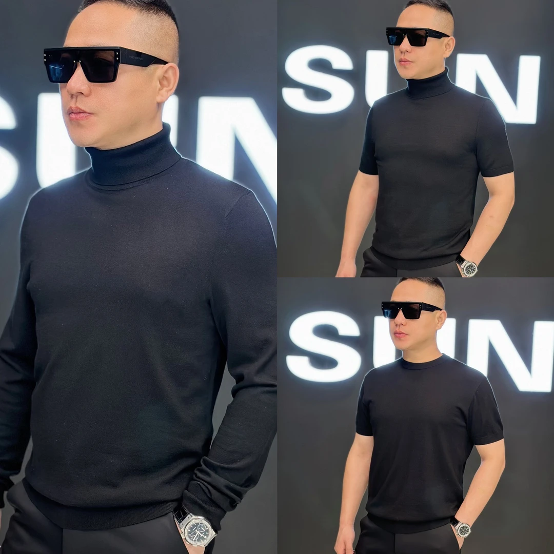 201孙先生欧货男装针织打底衫净版百搭款羊毛衫