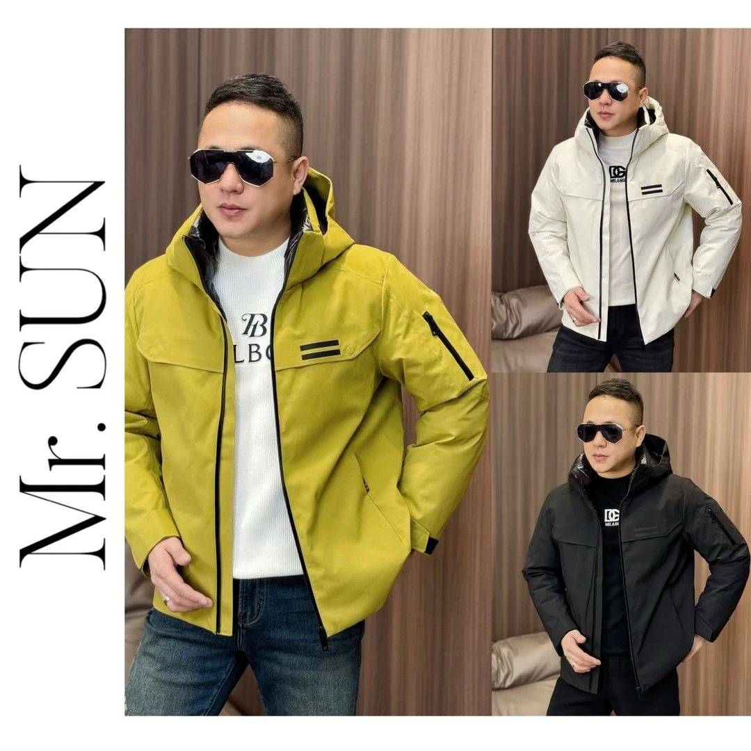 30835孙先生｜迪赛普澜潮款羽绒服彩色廓形连帽户外风羽绒服