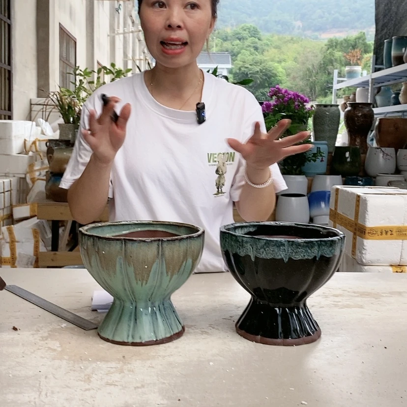 【闪购商品】红陶20CM以下韩大莲花配