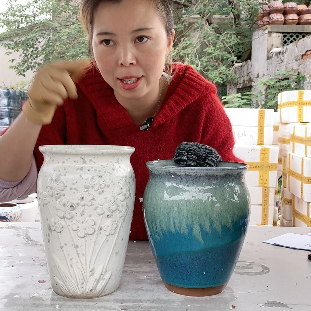 红陶20CM以下王嫂花盆1027-64