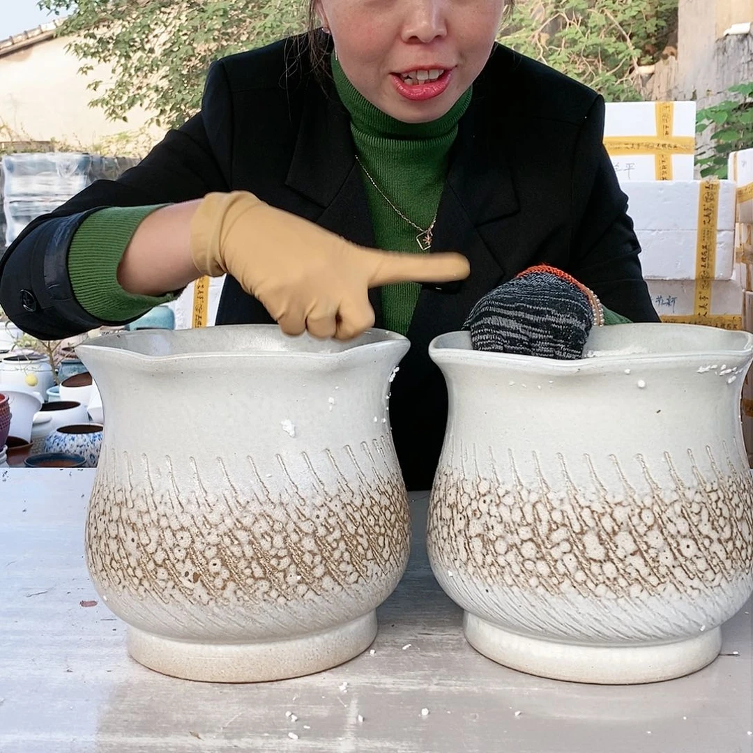 红陶20CM以下王嫂花盆1029-11