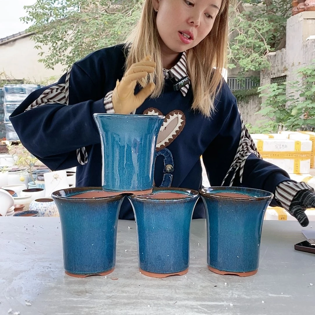 红陶20CM以下王嫂花盆1024-48