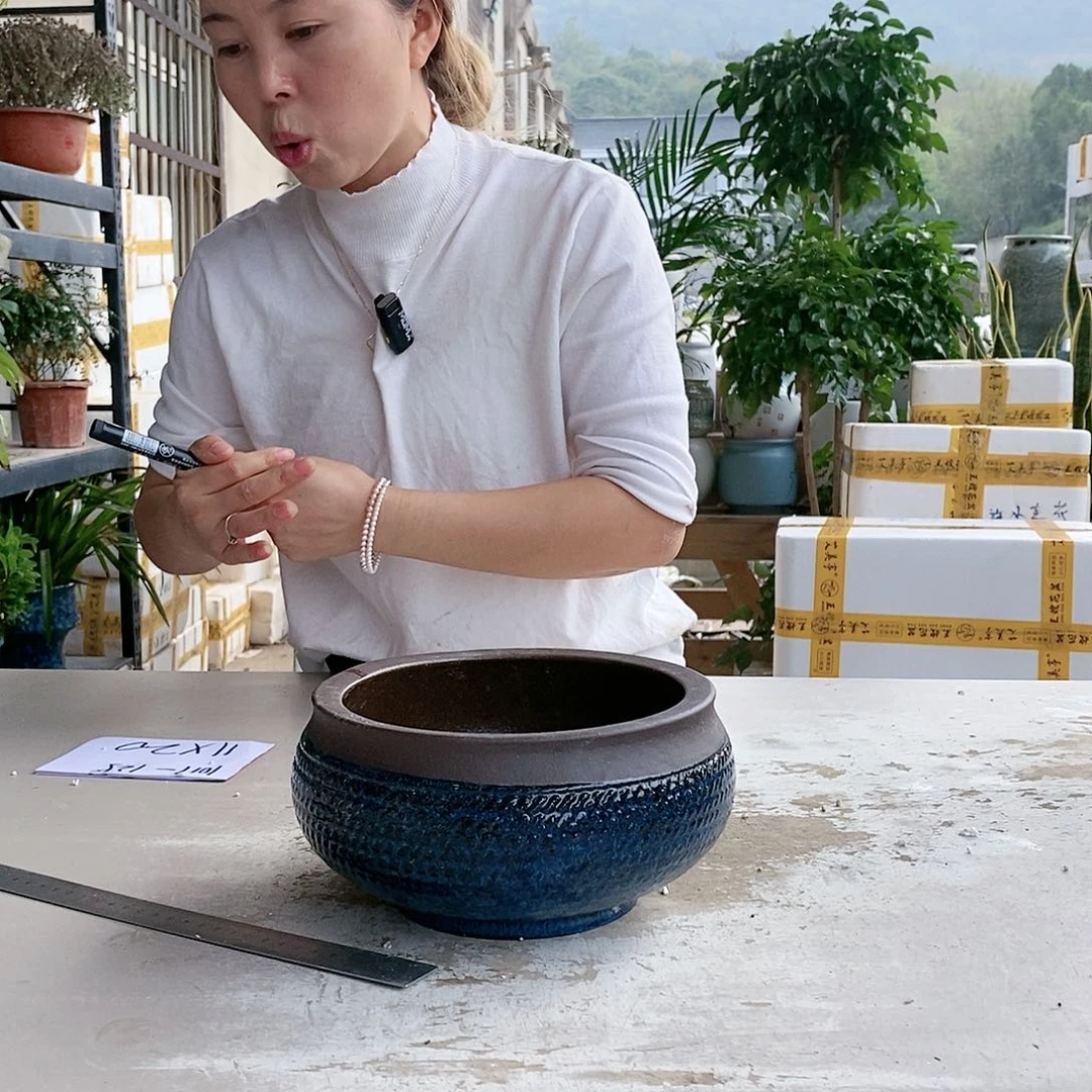 红陶20CM以下王嫂花盆1017-125无孔