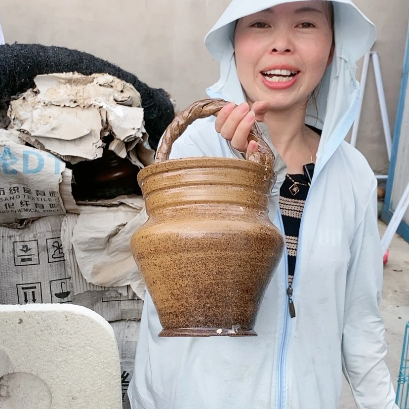 【闪购商品】红陶20CM以下王嫂花盆0820-56