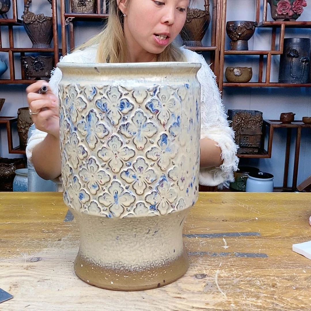 红陶20CM以下王嫂花盆1010-570