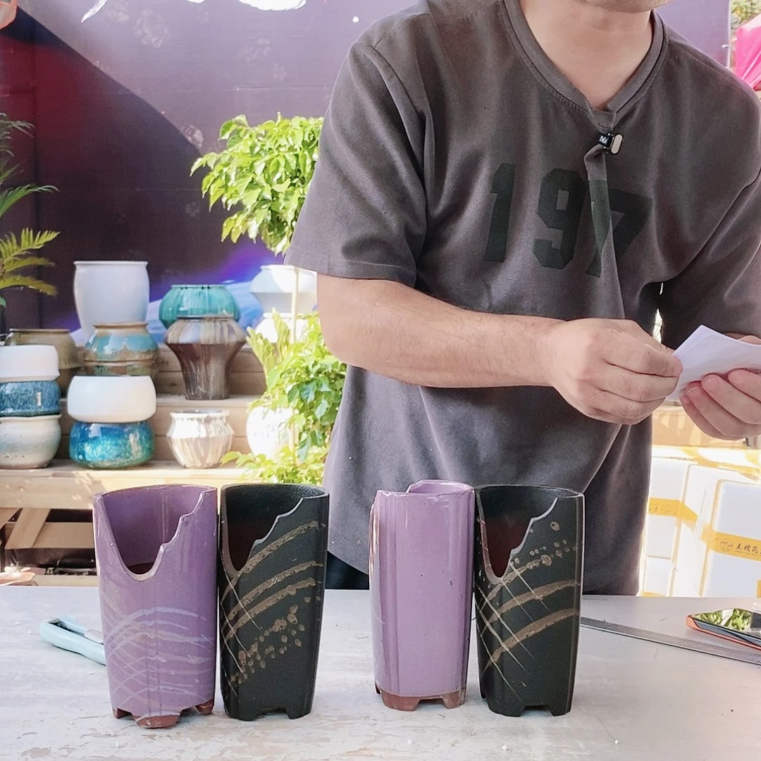 红陶王嫂花盆1112-74