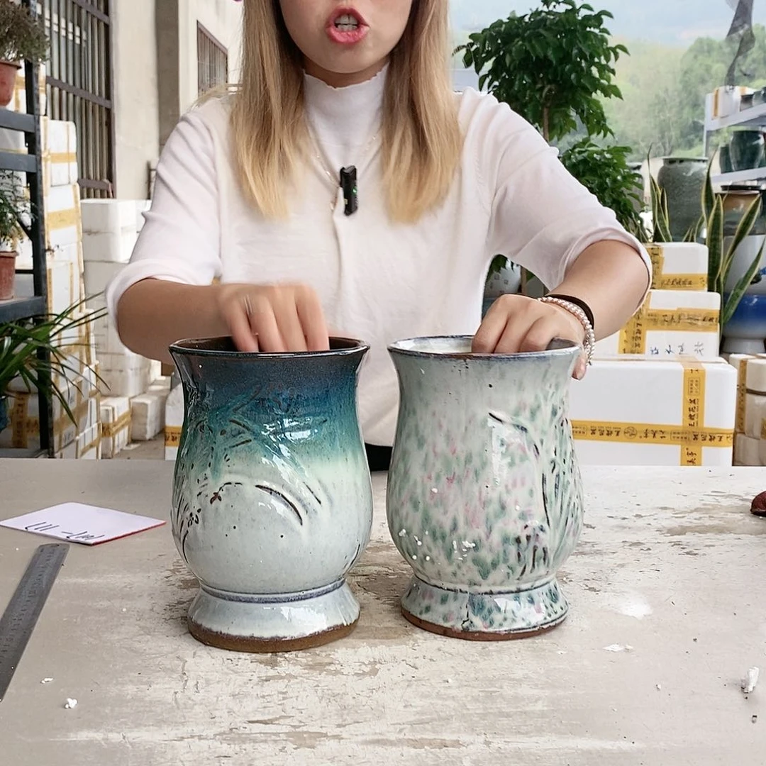 红陶20CM以下王嫂花盆1017-23