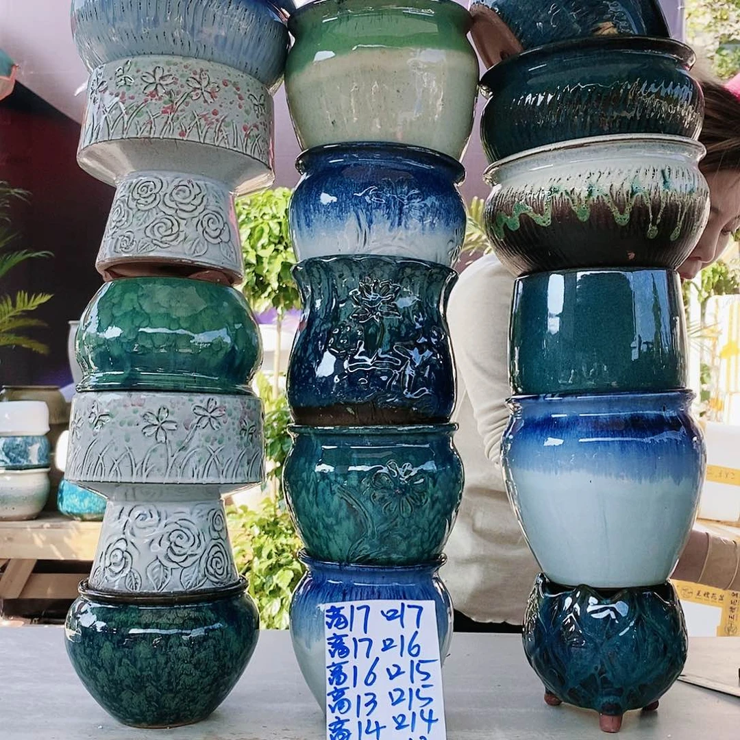 红陶王嫂花盆1112-65框