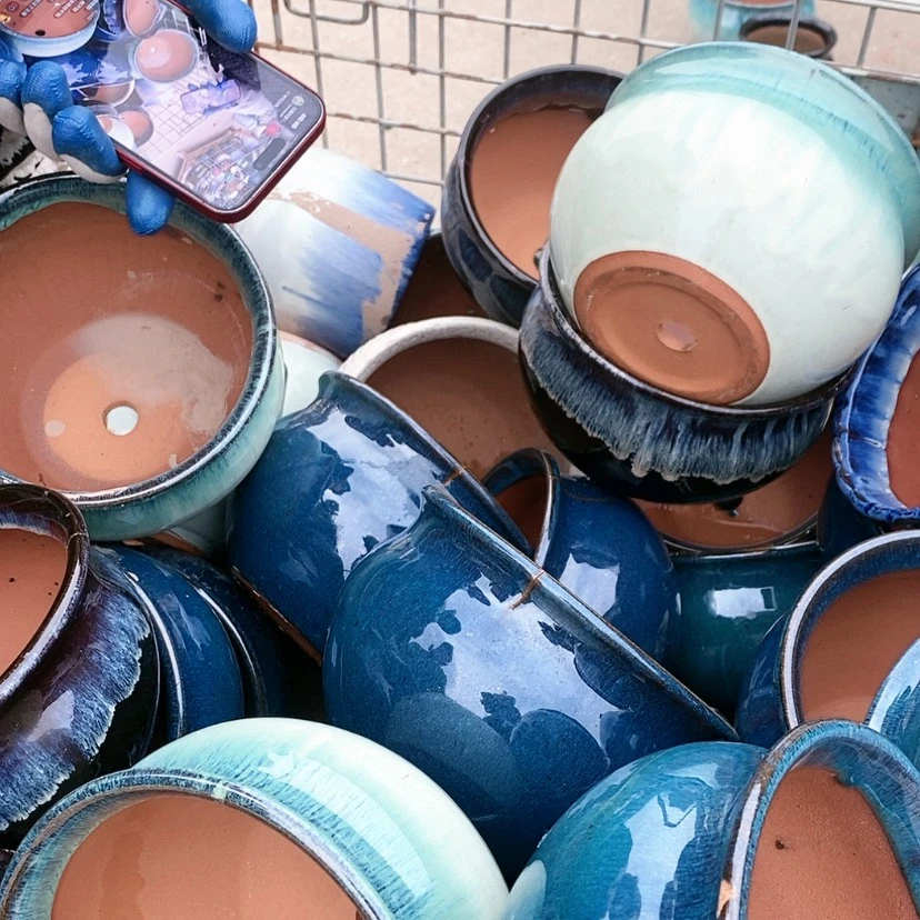 【闪购商品】红陶15cm以下次品拼盘两个颜色不选