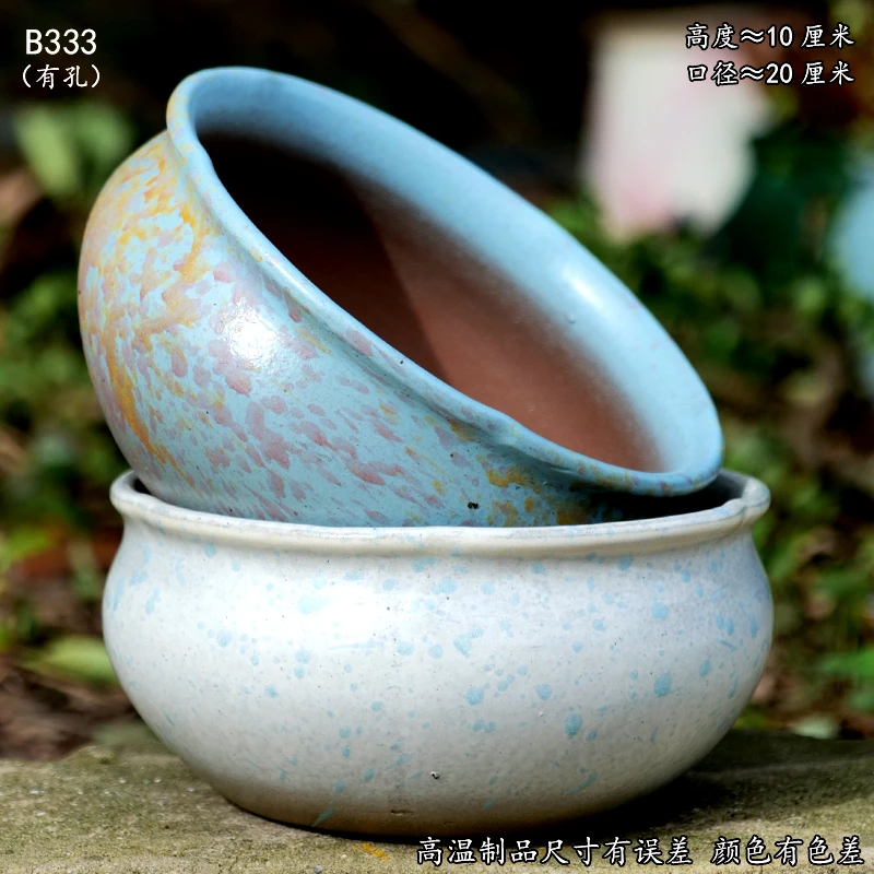多肉花盆紫砂陶瓷大口径法师老桩透气粗陶拼盘绿植花卉粗陶盆