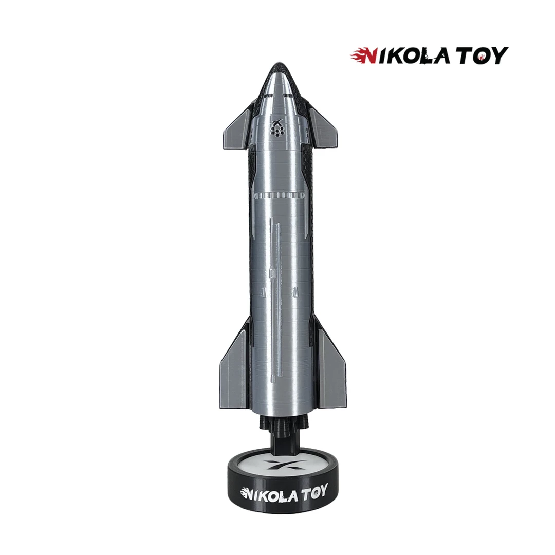 NIKOLATOY硬核SpaceX星舰模型1:200尾焰特效