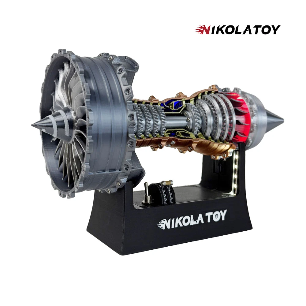 罗罗 TR900 涡扇引擎模型玩具 25cm 加强款