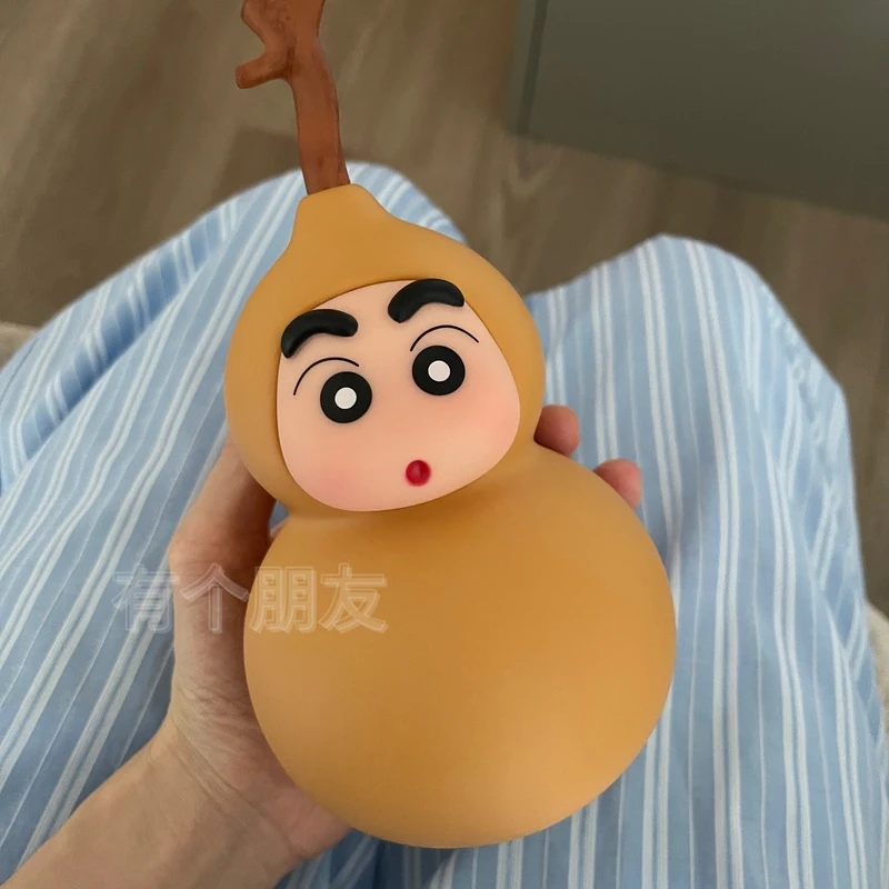 葫芦小新 搪胶材质可爱家居装饰手办摆件