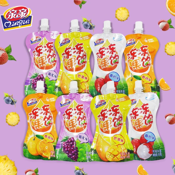 亲亲吸吸冻果冻休闲零食果150g*8袋儿童健康解馋办公室零食rdxx