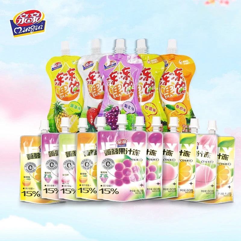 亲亲蒟蒻吸吸+冻冻果饮组合 0脂果吸清爽休闲零食果味浓郁新组合