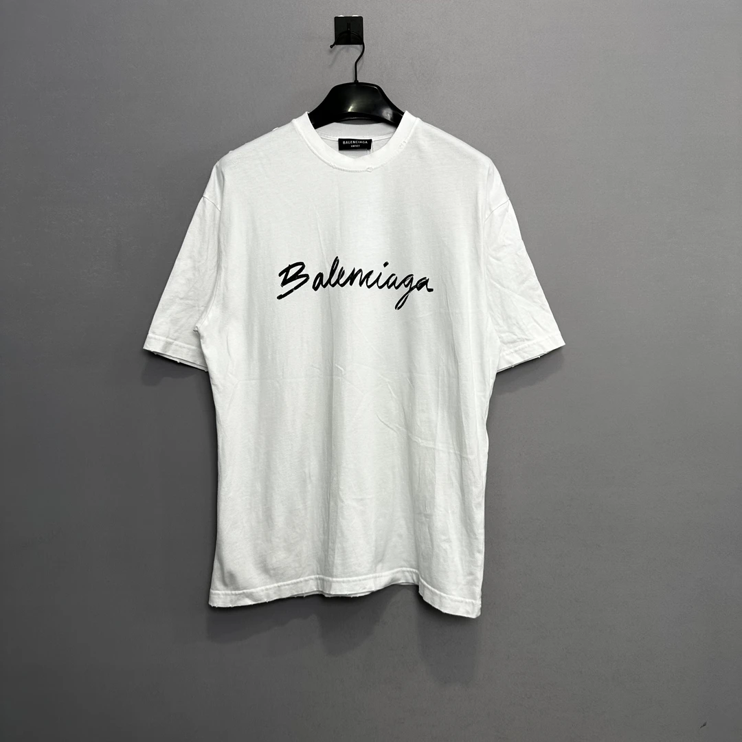 Balenciaga/巴黎世家草鞋签字短袖/XXS码/98新/公价3700