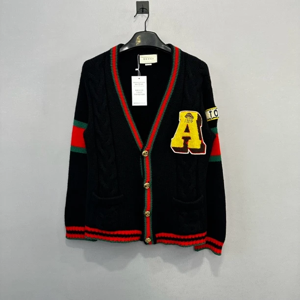 Gucci/古驰飞碟红绿条纹开衫/XS码/98新/公价8900