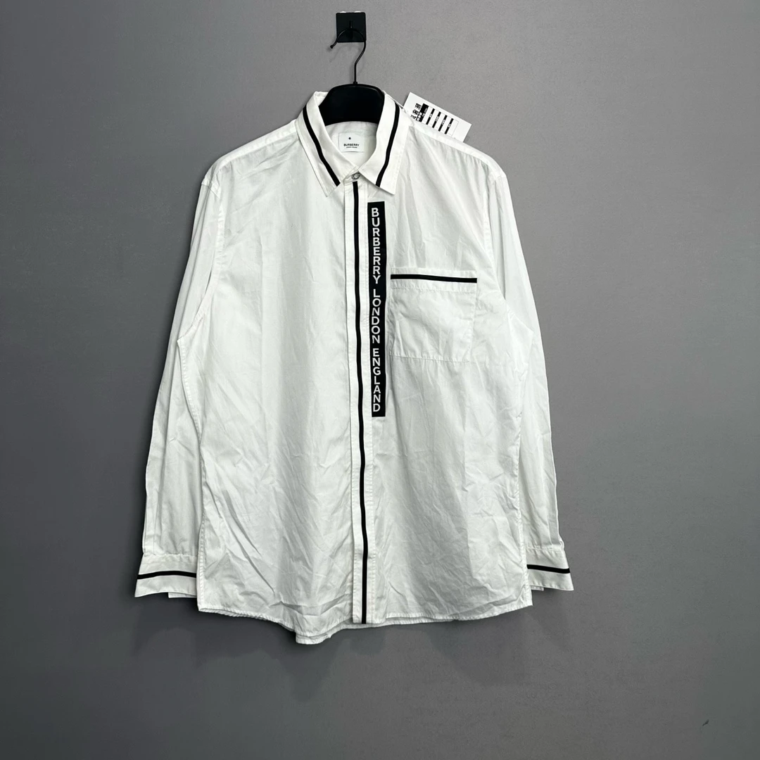 Burberry/博柏利徽标装饰长袖衬衫/XL码/98新/公价7900