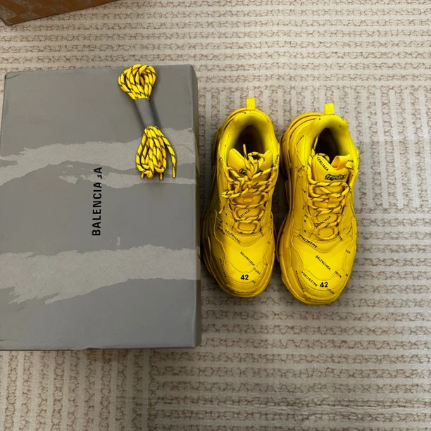 Balenciaga/巴黎世家满印弹幕老爹鞋/42码/96新原盒/公价8600