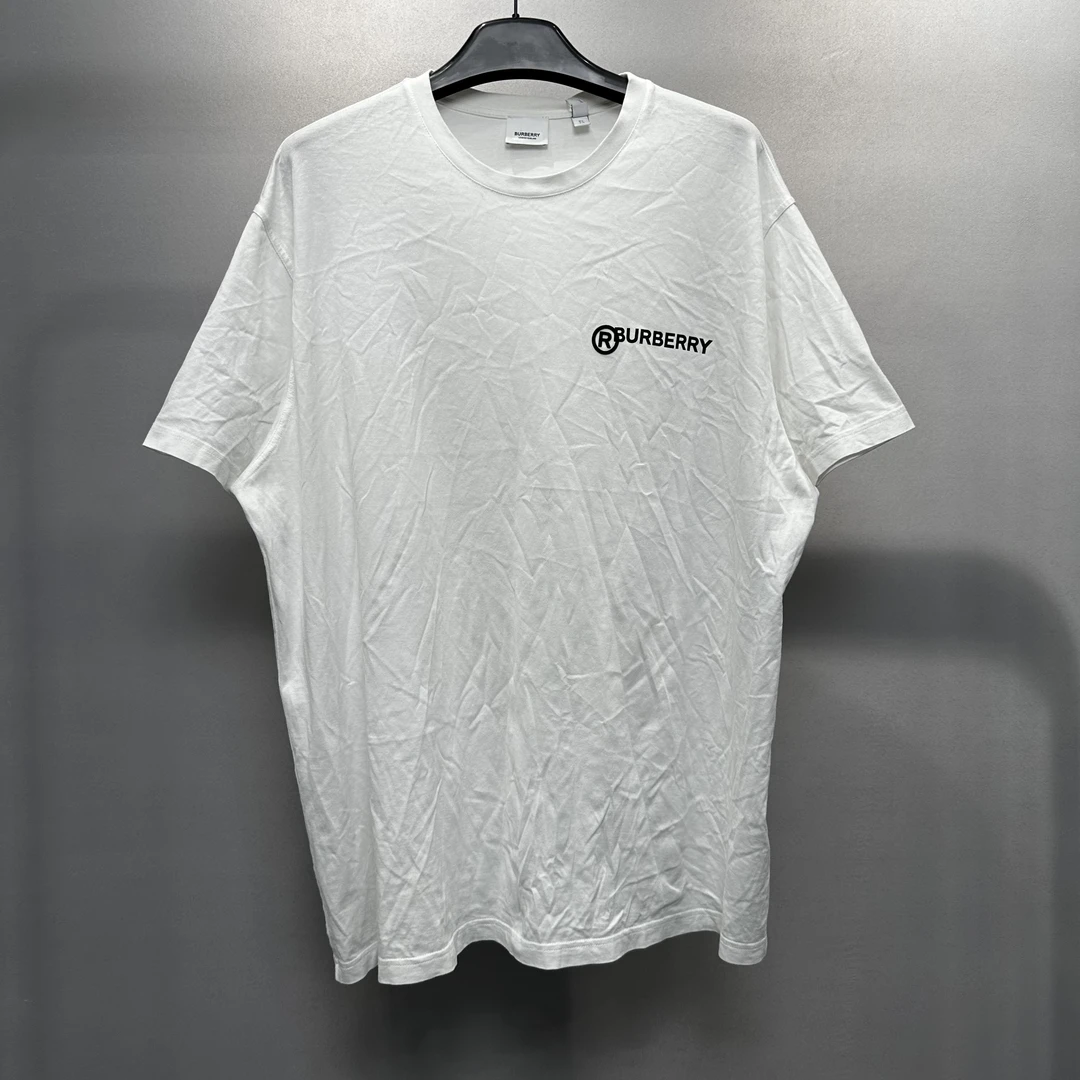 Burberry/博柏利白色徽标Logo字母短袖/XL码/98新/公价3900