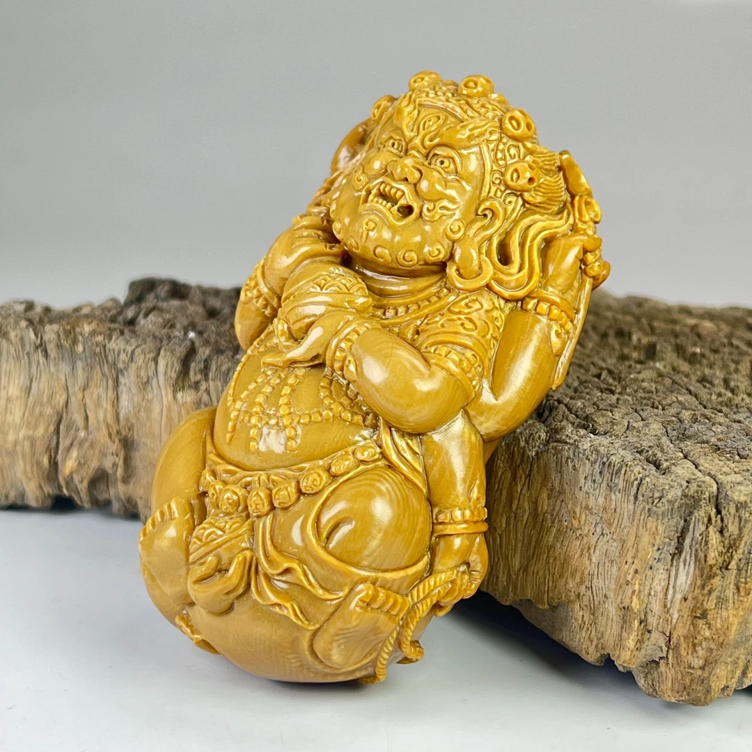 猛犸冰咖大黑天吊坠手把件001